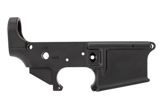 Mega Arms Forged AR15 lower receiver features a mil-spec anodized finish